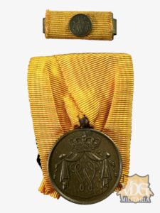 WW2 Era Kingdom of The Netherlands Dutch Navy Long Service Parade Mounted Medal & Ribbon