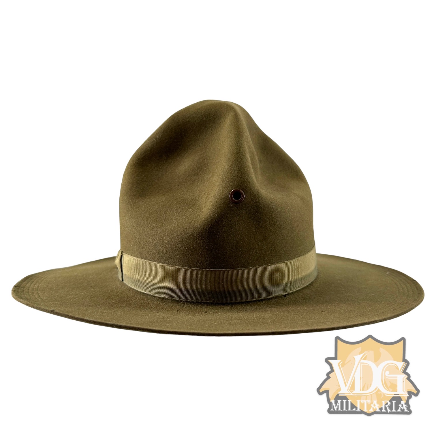 WW1 US M1911 Campaign Hat Named to Oscar F. Boehner By Stetson, French Label, Size 6?-WIA Muese-Argonne Offensive 11/5/1918