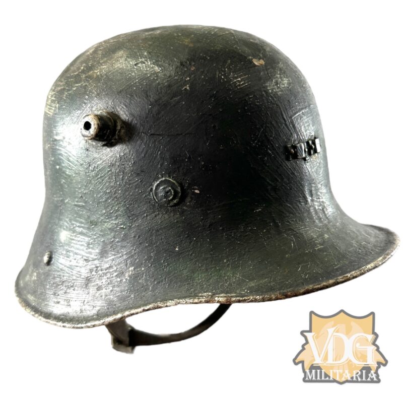 Irish M1927 Vickers Helmet, with Partial Liner and Chin Strap