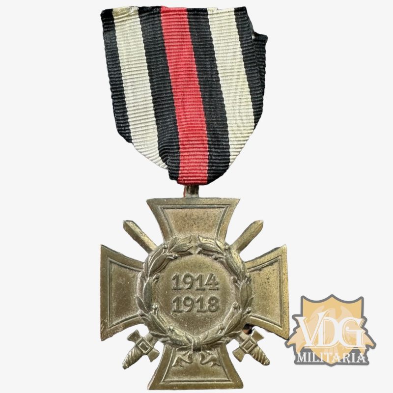 WW2 German Hindenburg Cross With Swords-Maker Marked G15