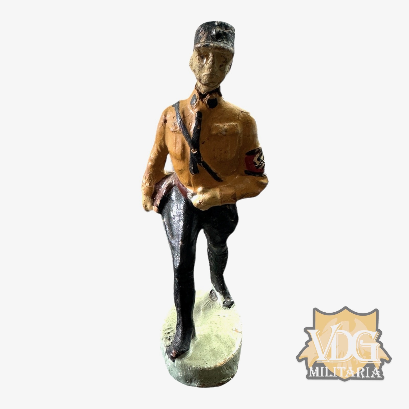 Pre WW2 German Elastolin/Lineol Early SS Mann with Kepi Composition Toy Soldiers Figurine