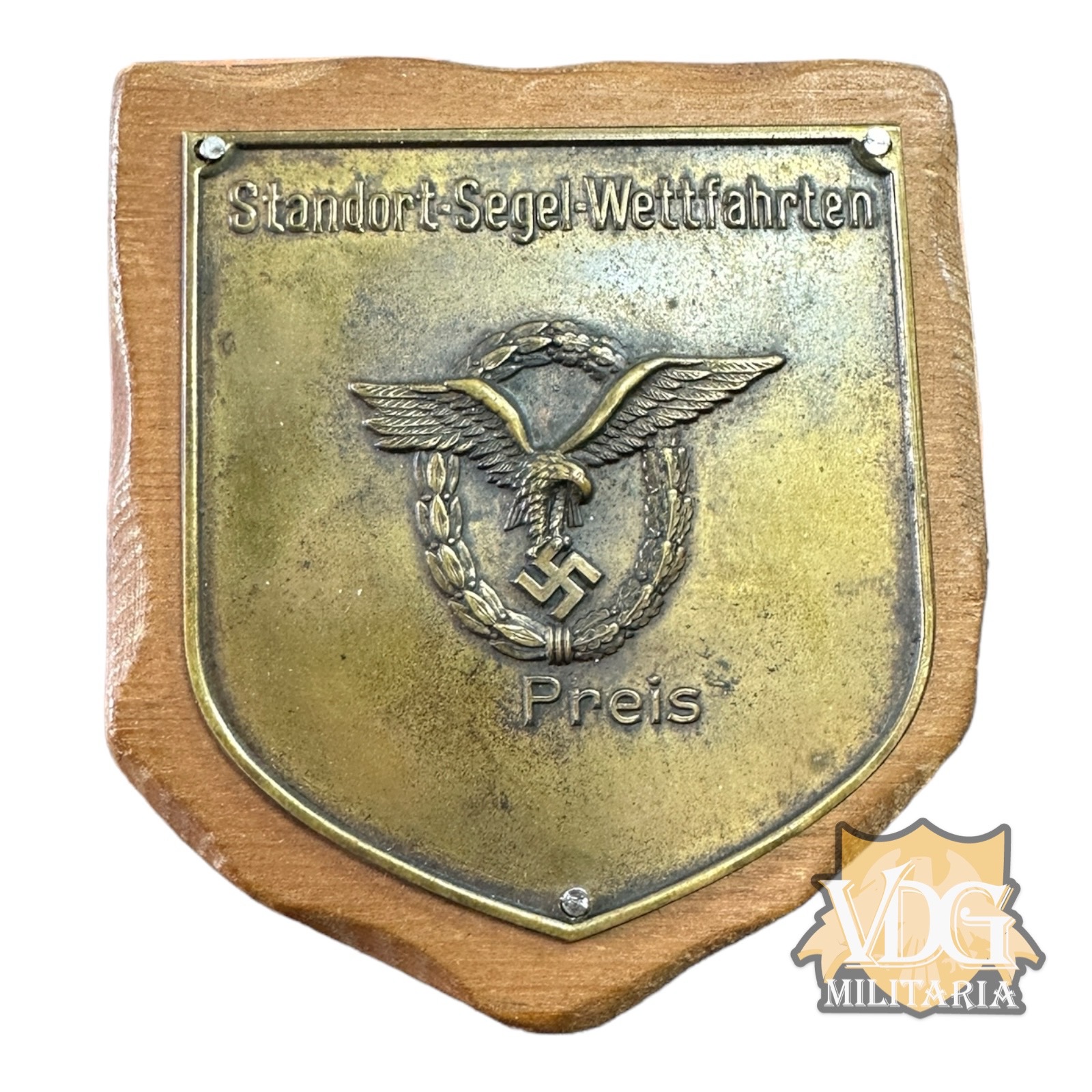 WW2 German Luftwaffe Standort-Segel-Wettfahrten Preis Award Wall Plaque