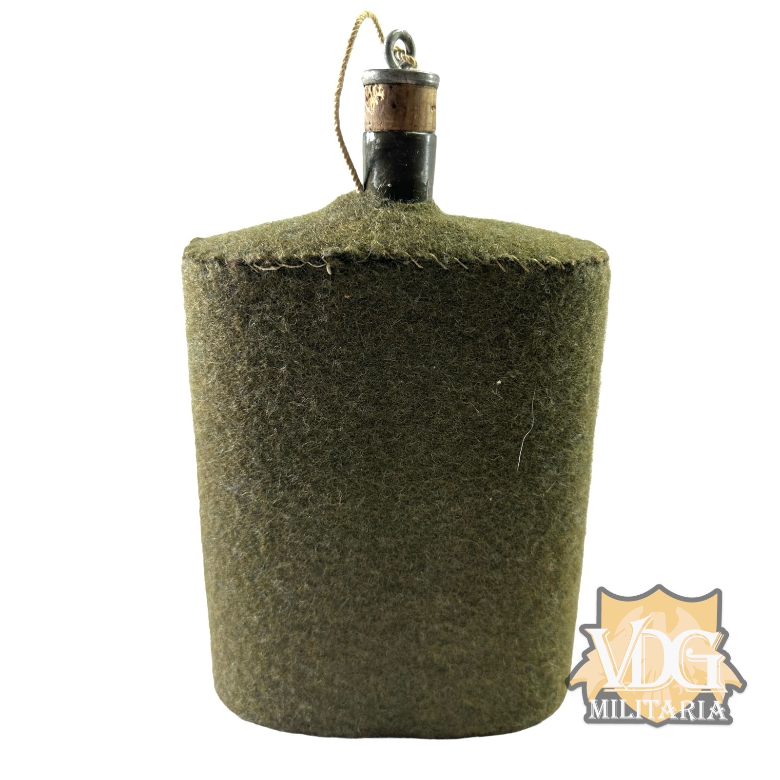 WW2 British Army Canteen Complete with Stopper & Wool Cover