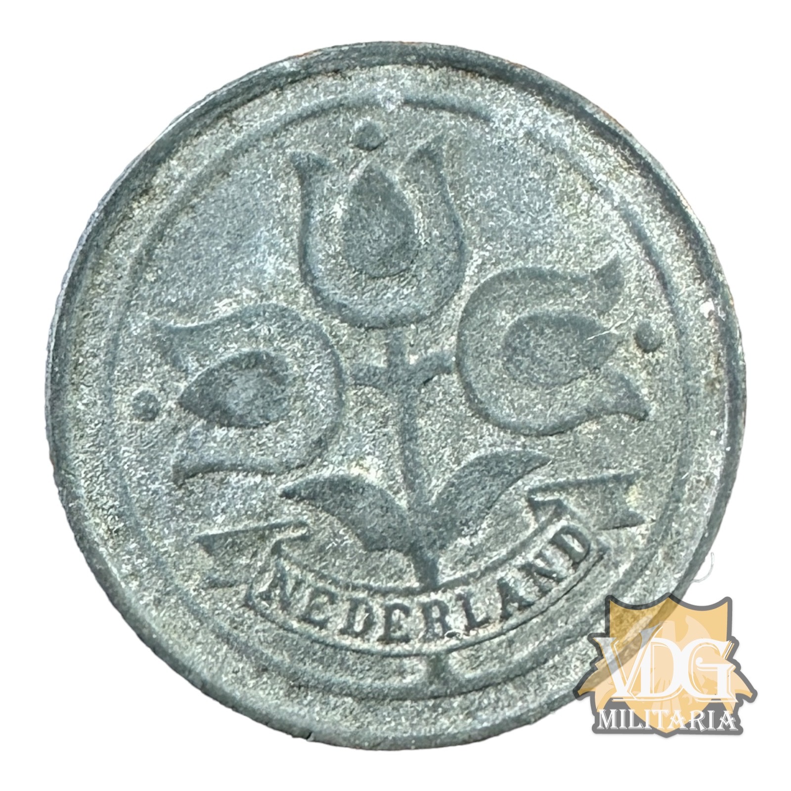 WW2 Era Dutch Netherlands 1943 10 Cents Coin