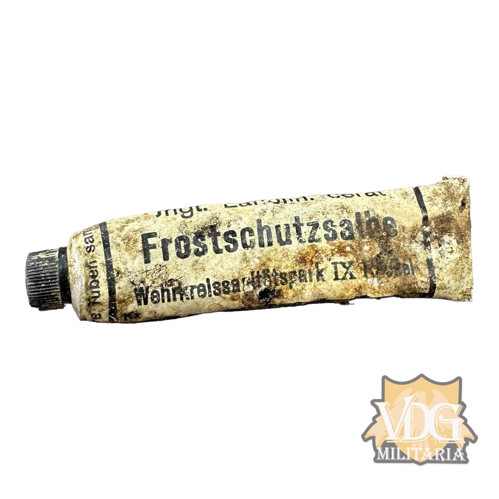 WW2 German Wehrmacht Frostschutzsalis Frost Bite Ointment Tube-Eastern Front Relic