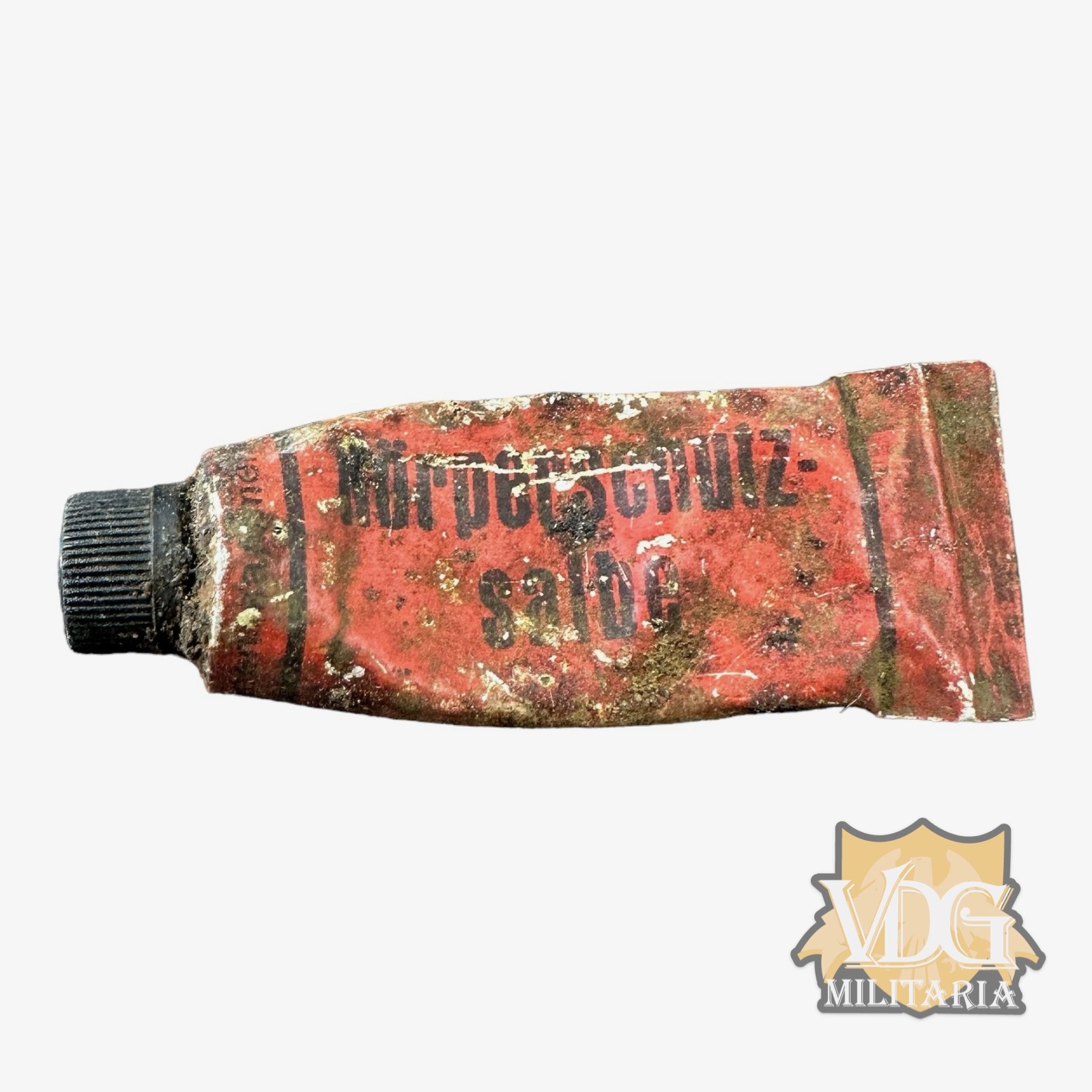 WW2 German Körperschutz Salbe Ointment Tube-Eastern Front Relic