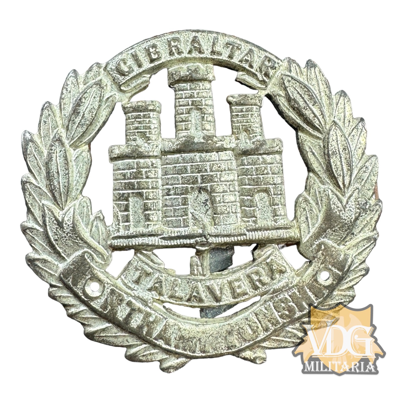 WW2 British Army Northamptonshire Regiment Cap Badge