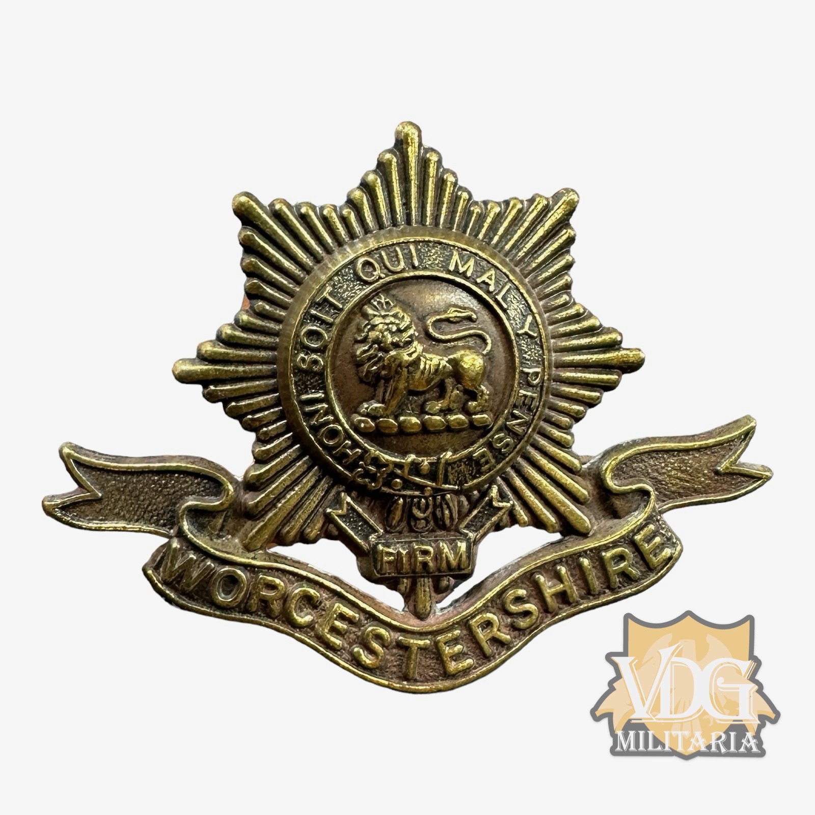 WW2 British Army Worcestershire Regiment Cap Badge