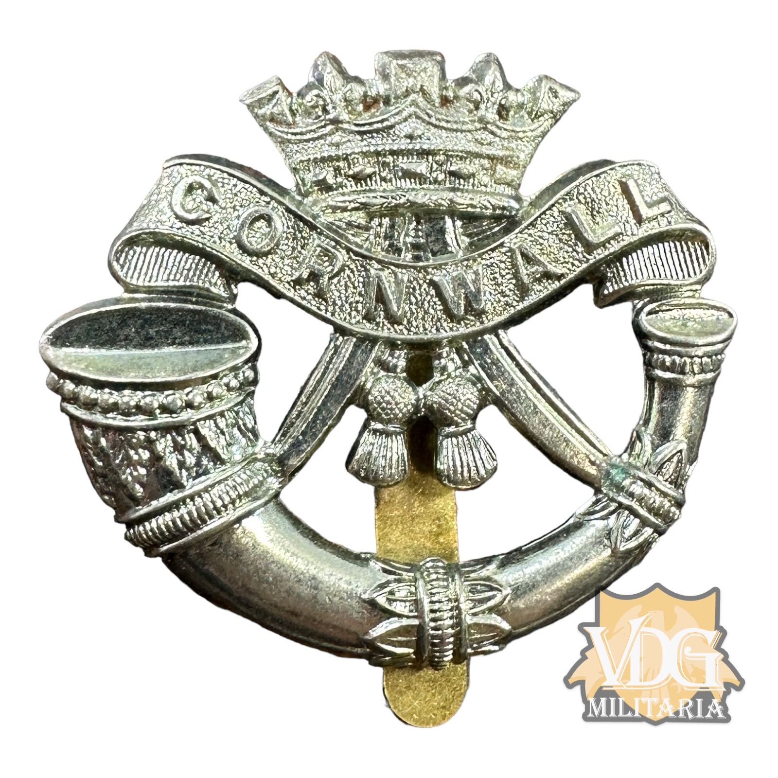 WW2 British Army Duke of Cornwall Light Infantry Regiment Cap Badge