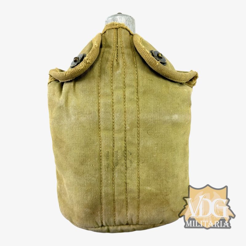 WW2 US British Made 1944 Dated M1910 Canteen Cover with WW1 Canteen Made by Finnigans