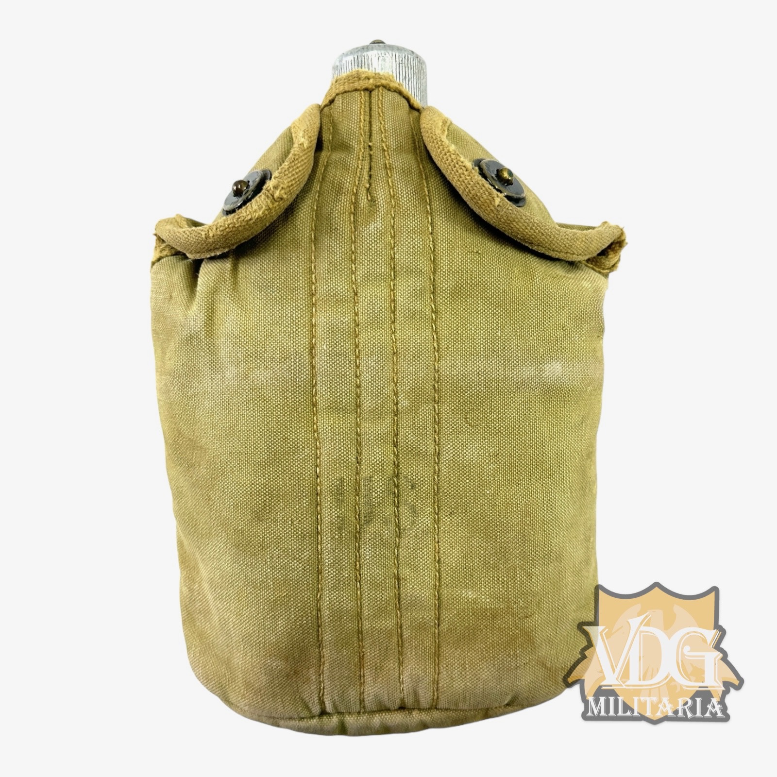 WW2 US British Made 1944 Dated M1910 Canteen Cover with WW1 Canteen Made by Finnigans
