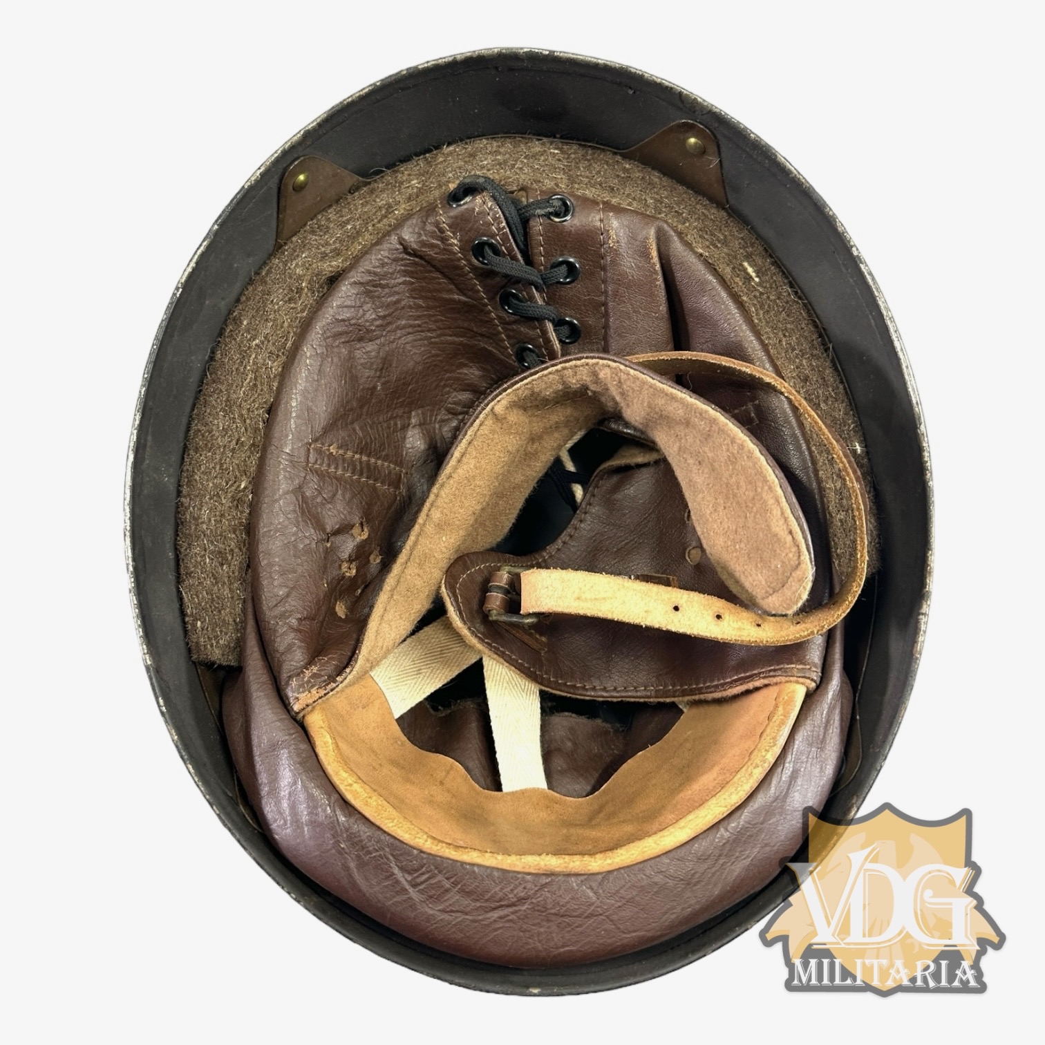 WW2 British MKI Dispatch Riders Helmet Made by B.M.B, 1945 Dated, Size ...