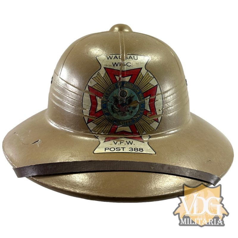 Vintage US Veterans Wausau Wisconsin VFV Post 388 Pith Helmet