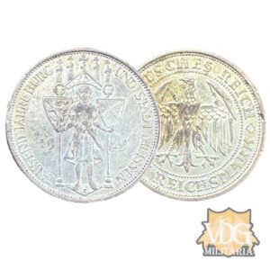 German Weimar Republic 3 Reichsmark 1929 E 1000th Anniversary of Meissen .50 Silver Coin