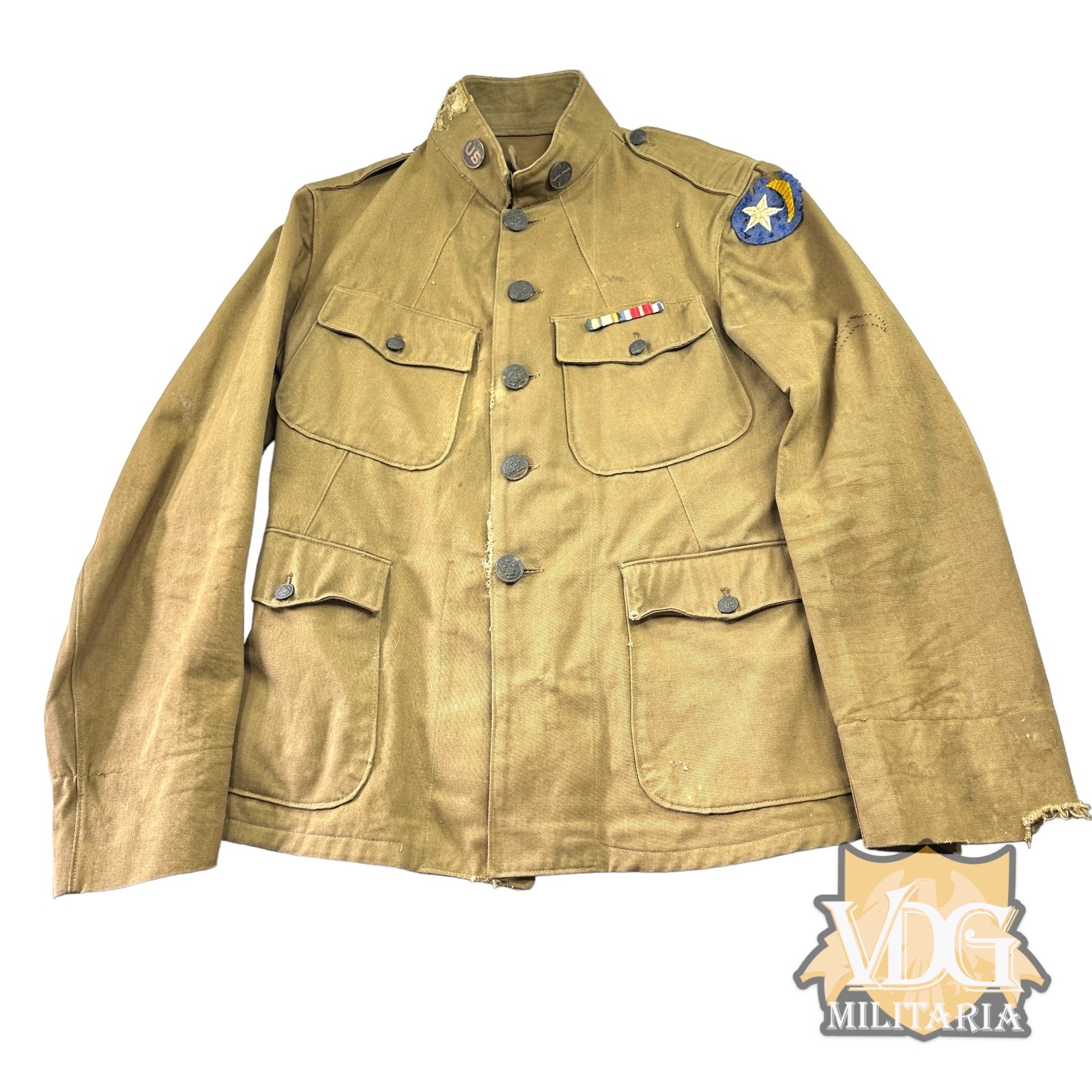 WW1 US Army 19th Division Summer Weight Jacket made by Turks Burlington, VT