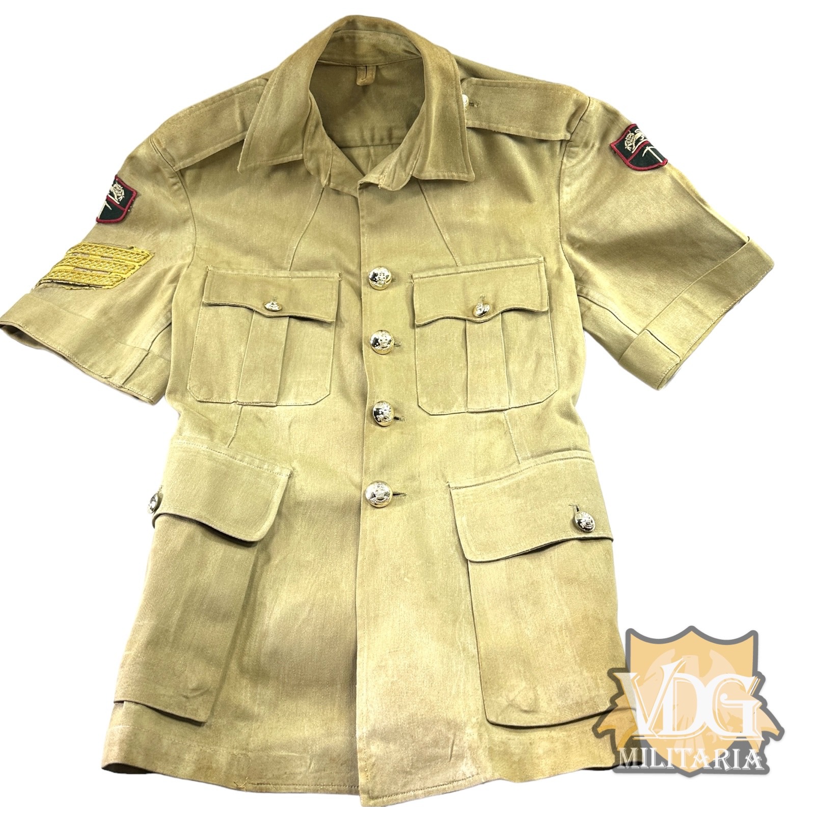Rhodesian Army Sergeant Short Sleeve Khaki Jacket