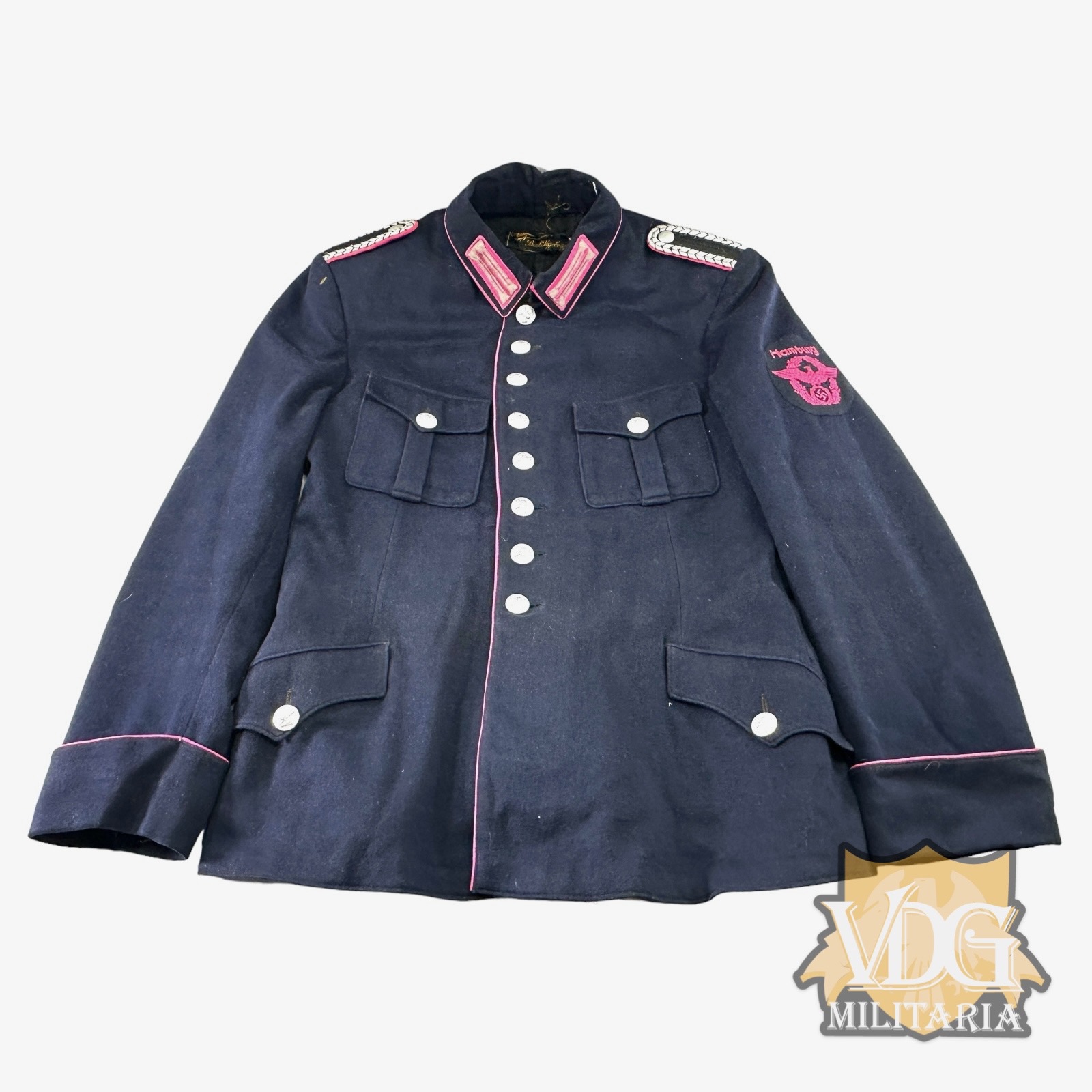 WW2 German Feuerschutzpolizei Wachtmeister Tunic – Hamburg District
