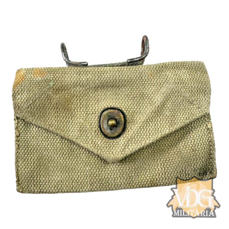 WW2 US M1924 First Aid Pouch-Faint Makers Mark 1944 Dated