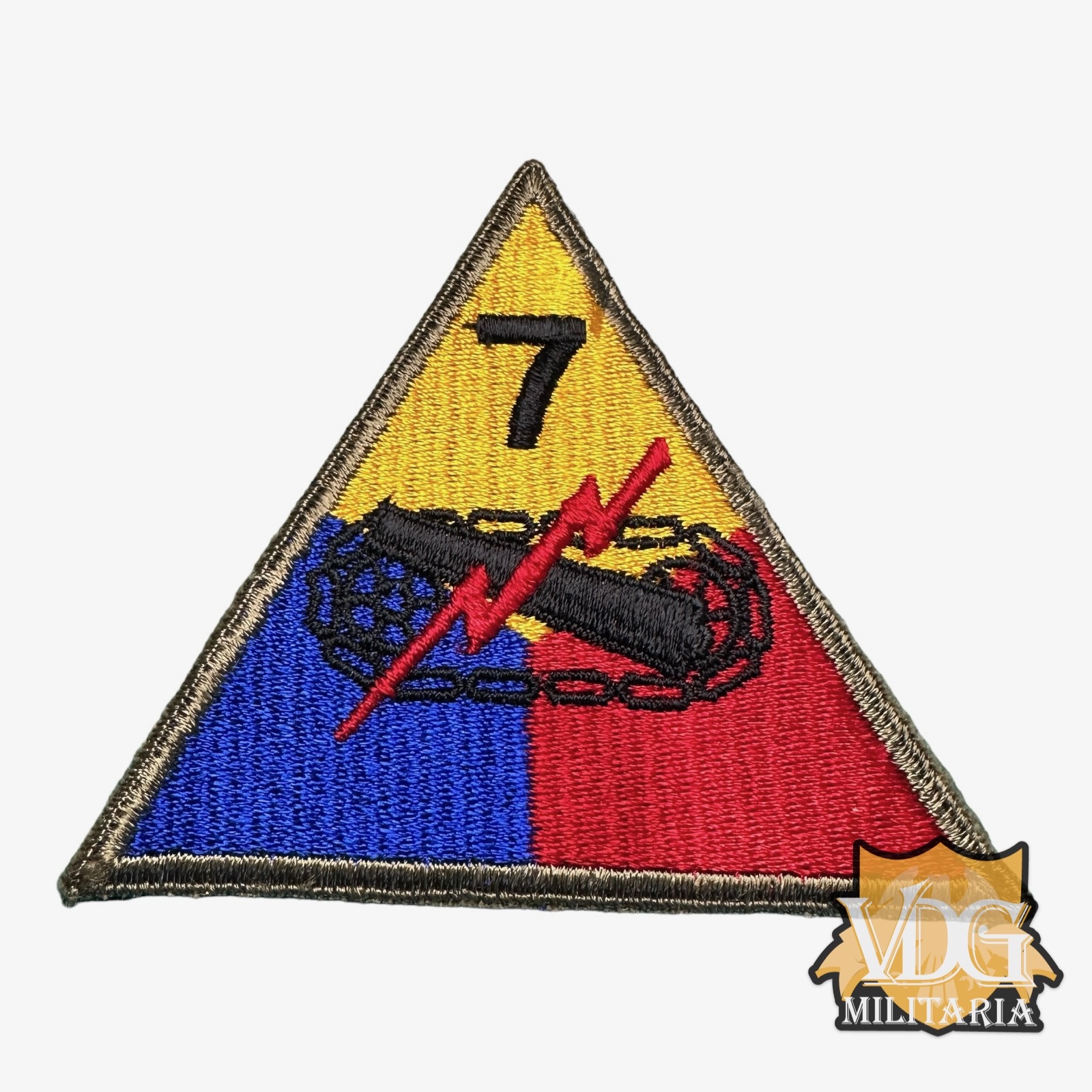 WW2 US Army 7th Armored Division Shoulder Sleeve Insignia SSI