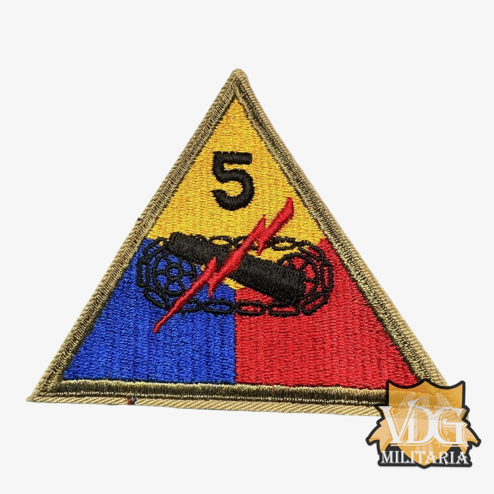 WW2 US Army 5th Armored "Phantom" Division Shoulder Sleeve Insignia SSI