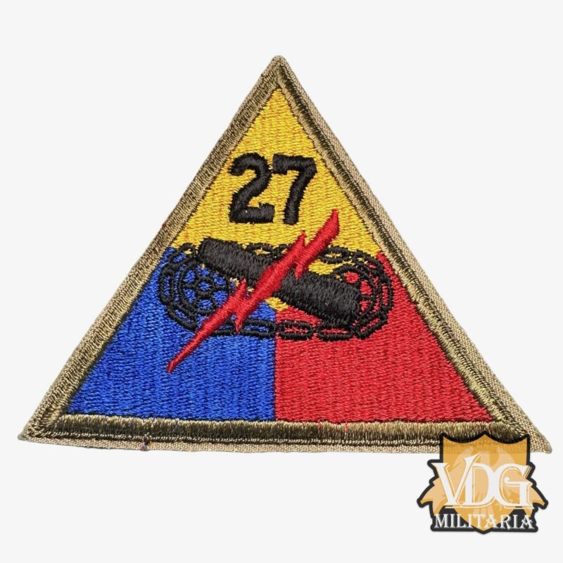 WW2 Era US Army 27th Armored Battalion Shoulder Sleeve Insignia SSI