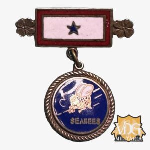 WW2 US Navy SEABEES Blue Star Son in Service Sweetheart Jewelry Pin