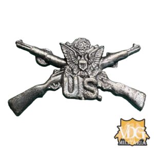 WW2 US Army Sweet Heart Jewelry Pin Crossed Rifles w/ Eagle