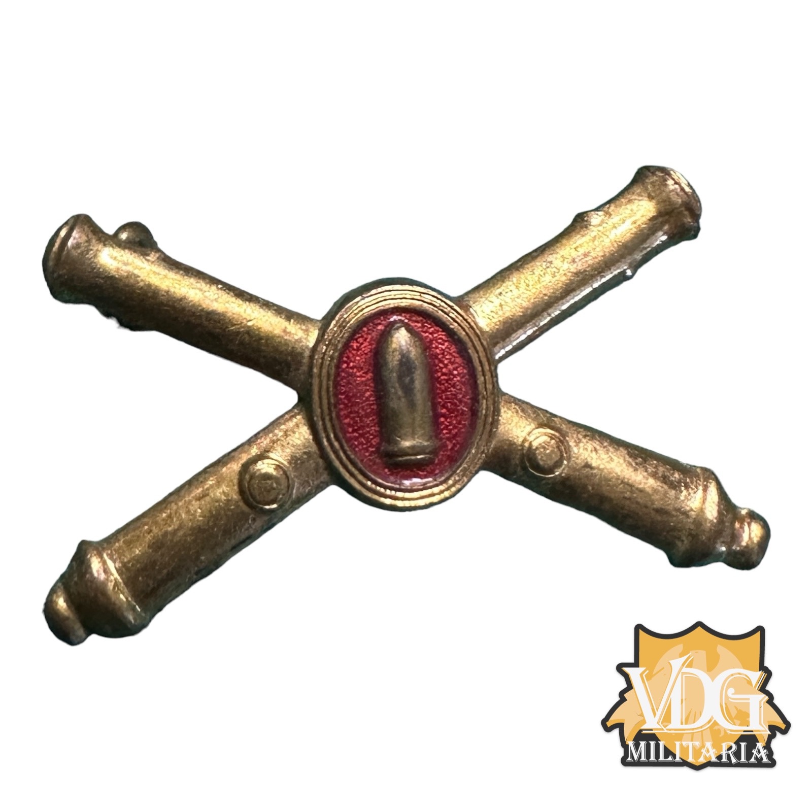 WW2 US Army Coastal Artillery Officers Insignia Pin-London England Made