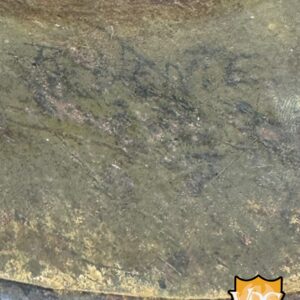 WW1 German M16 Battle Damaged Camouflaged Painted Helmet Shell-Named - Image 29