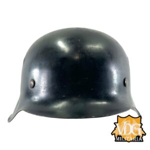 WW2 German Wehrmacht M42 Helmet, Repainted with Original Liner