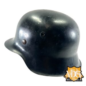 WW2 German Wehrmacht M42 Helmet, Repainted with Original Liner - Image 3
