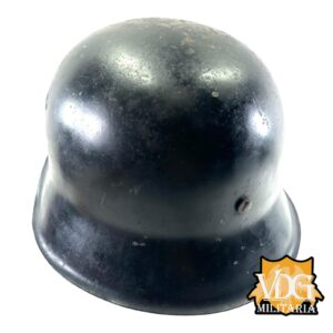 WW2 German Wehrmacht M42 Helmet, Repainted with Original Liner - Image 4