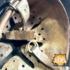 WW2 German Wehrmacht M42 Helmet, Repainted with Original Liner - Image 22
