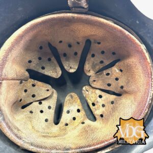 WW2 German Wehrmacht M42 Helmet, Repainted with Original Liner - Image 23