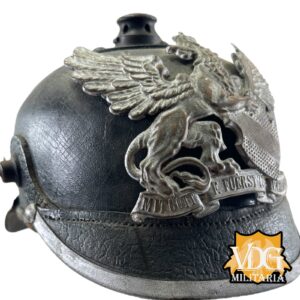 WW1 German Grand Duchy of Baden M1915 Pickelhaube, Unit Stamped - Image 14