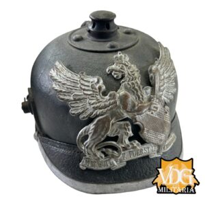 WW1 German Grand Duchy of Baden M1915 Pickelhaube, Unit Stamped - Image 31