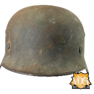 WW2 German Luftwaffe SD M40 Helmet w/ Blood Stained Liner & Partial Chinstrap - Image 7