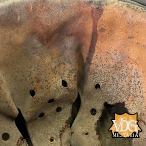 WW2 German Luftwaffe SD M40 Helmet w/ Blood Stained Liner & Partial Chinstrap - Image 17