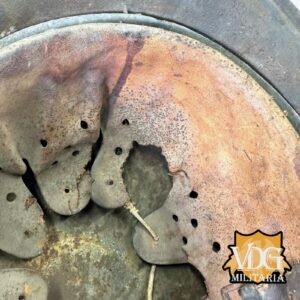 WW2 German Luftwaffe SD M40 Helmet w/ Blood Stained Liner & Partial Chinstrap - Image 22