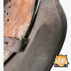 WW2 German Luftwaffe SD M40 Helmet w/ Blood Stained Liner & Partial Chinstrap - Image 30