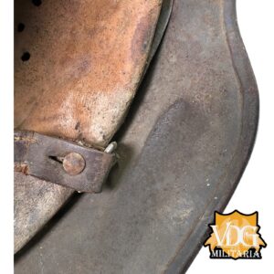 WW2 German Luftwaffe SD M40 Helmet w/ Blood Stained Liner & Partial Chinstrap - Image 31