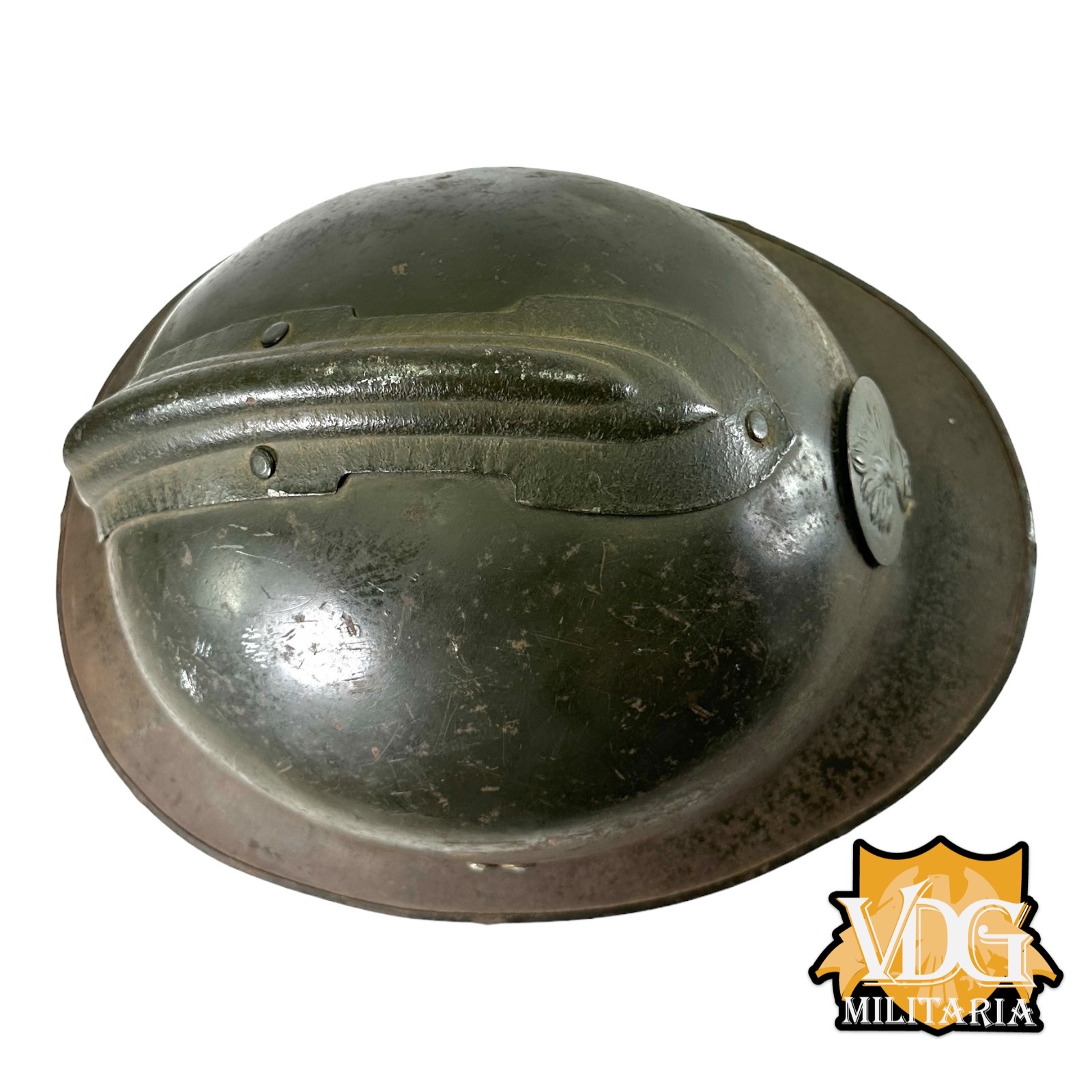 WW2 French M1926 Adrian Helmet-Double Named - Image 10