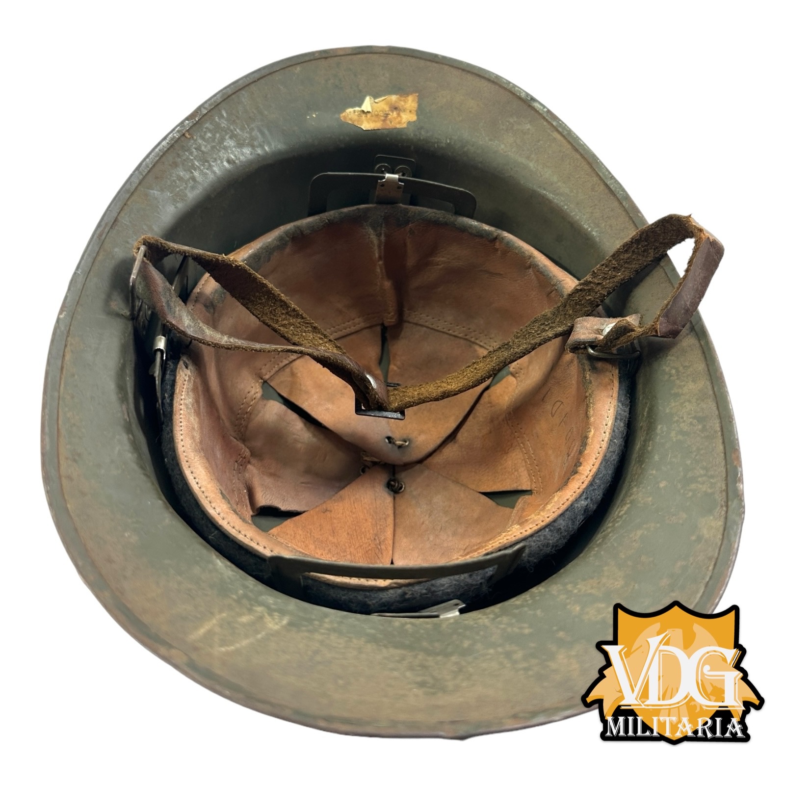 WW2 French M1926 Adrian Helmet-Double Named - Image 16