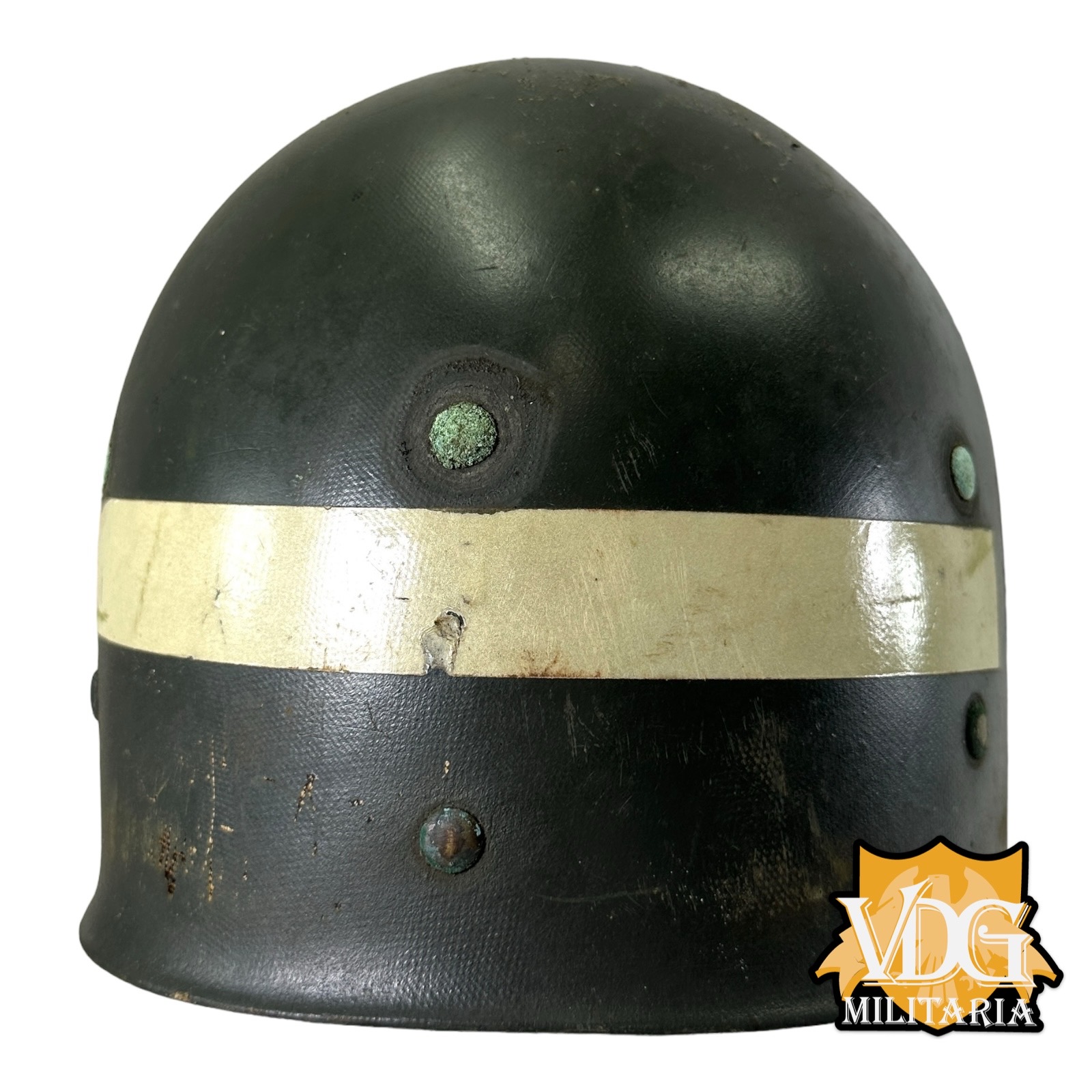 Vietnam/Cold War Era US Army 106th Regiment NY N.G. Chaplains Westinghouse "25" M1 Helmet Liner, Named & Numbered - Image 6