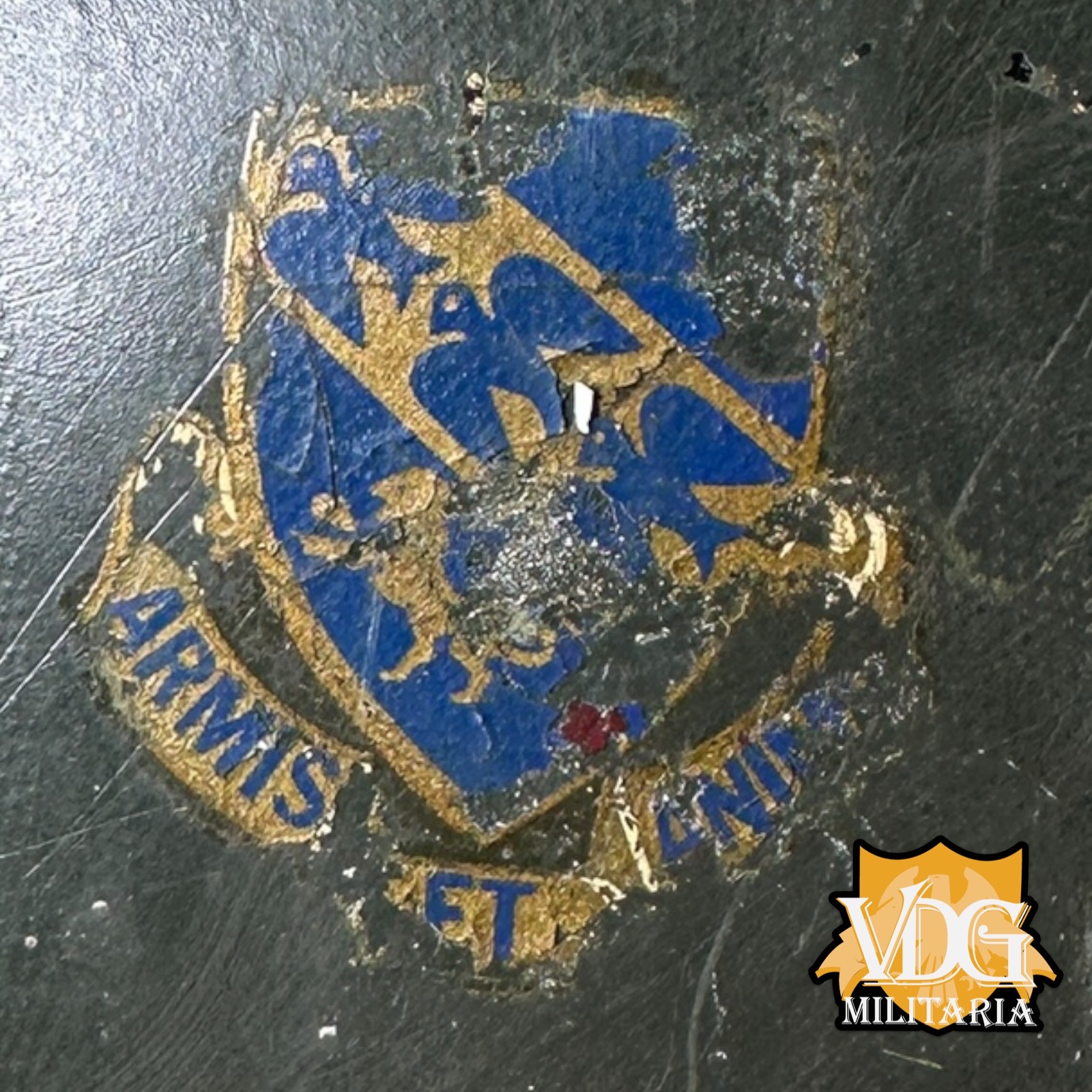 Vietnam/Cold War Era US Army 106th Regiment NY N.G. Chaplains Westinghouse "25" M1 Helmet Liner, Named & Numbered - Image 8
