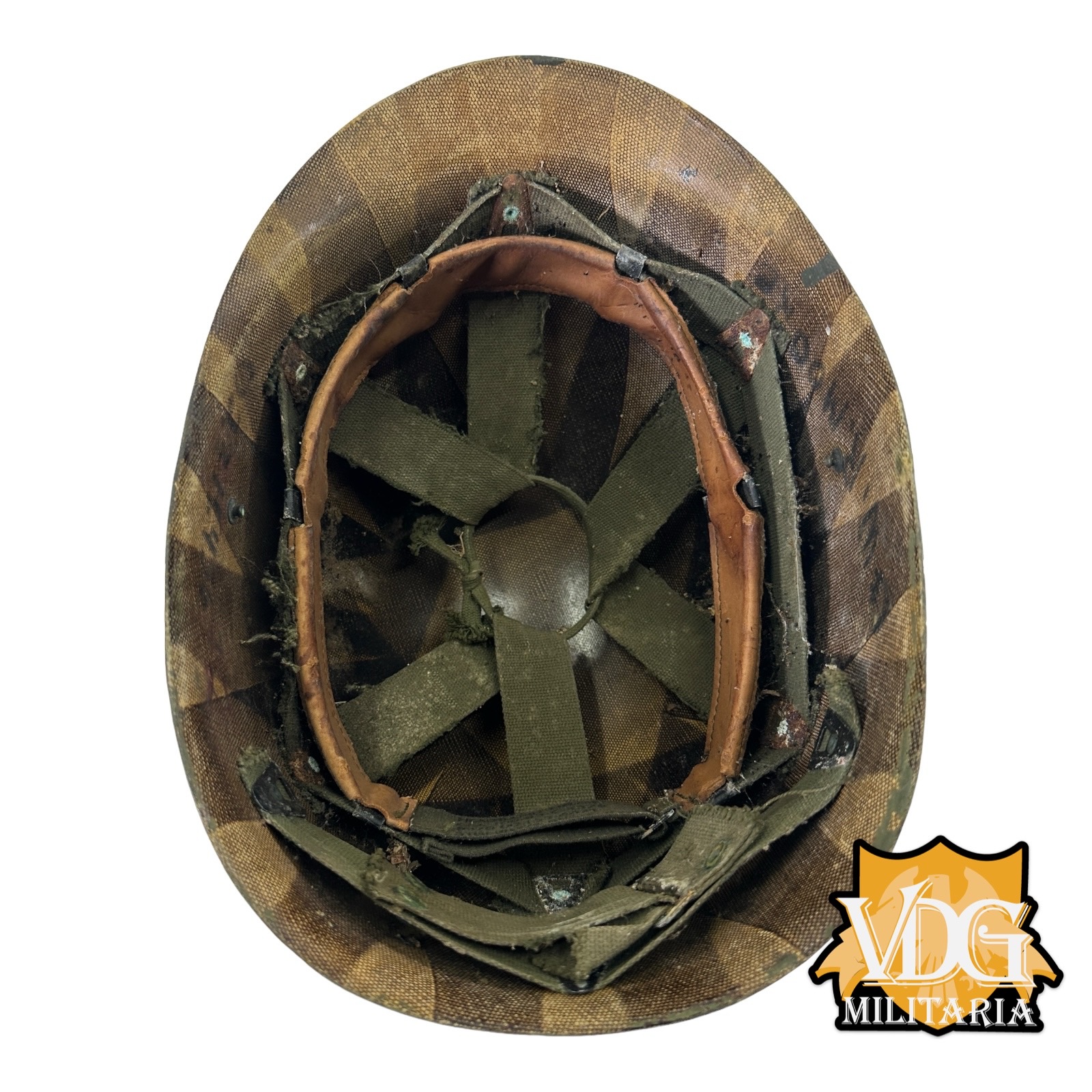 Vietnam/Cold War Era US Army 106th Regiment NY N.G. Chaplains Westinghouse "25" M1 Helmet Liner, Named & Numbered - Image 10