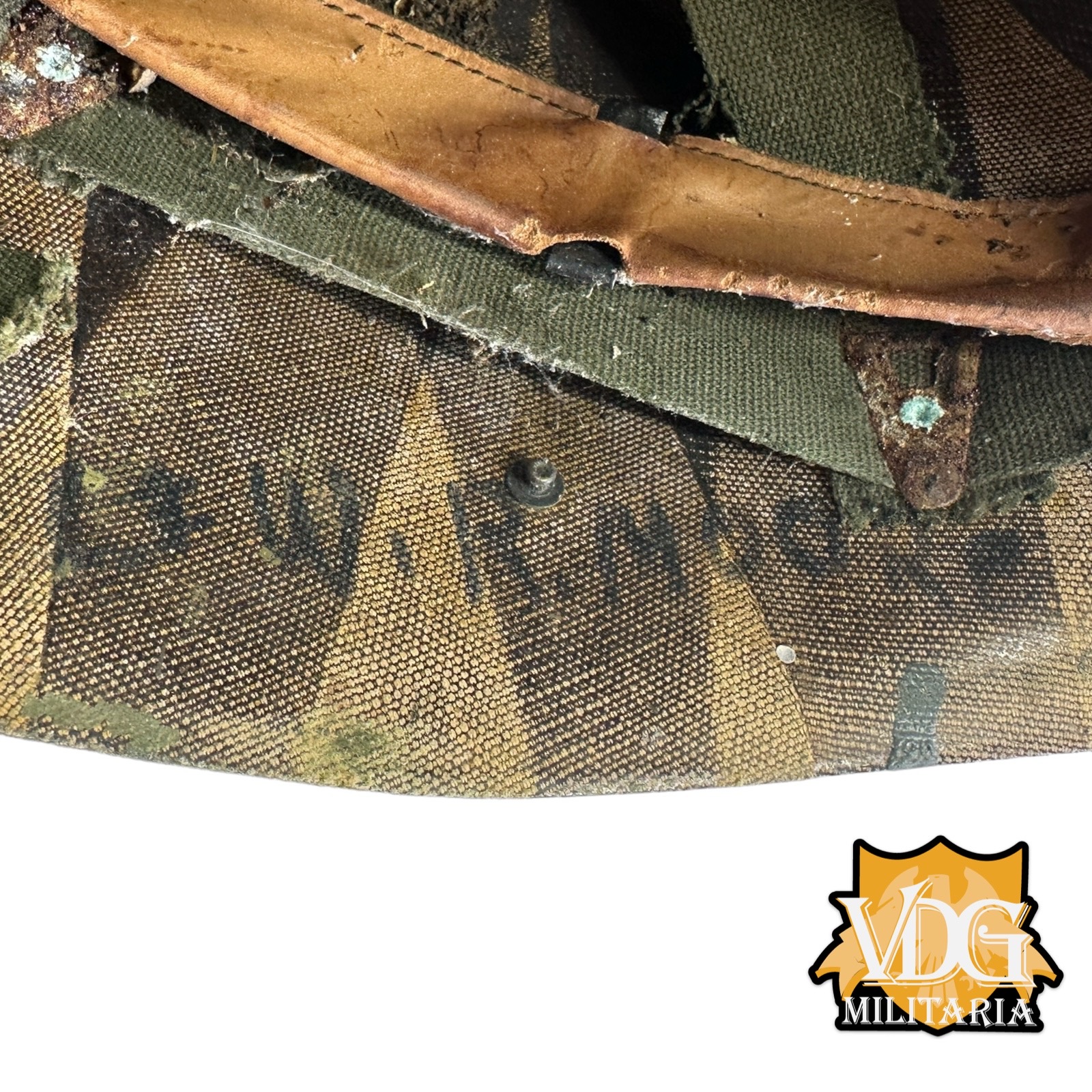 Vietnam/Cold War Era US Army 106th Regiment NY N.G. Chaplains Westinghouse "25" M1 Helmet Liner, Named & Numbered - Image 12