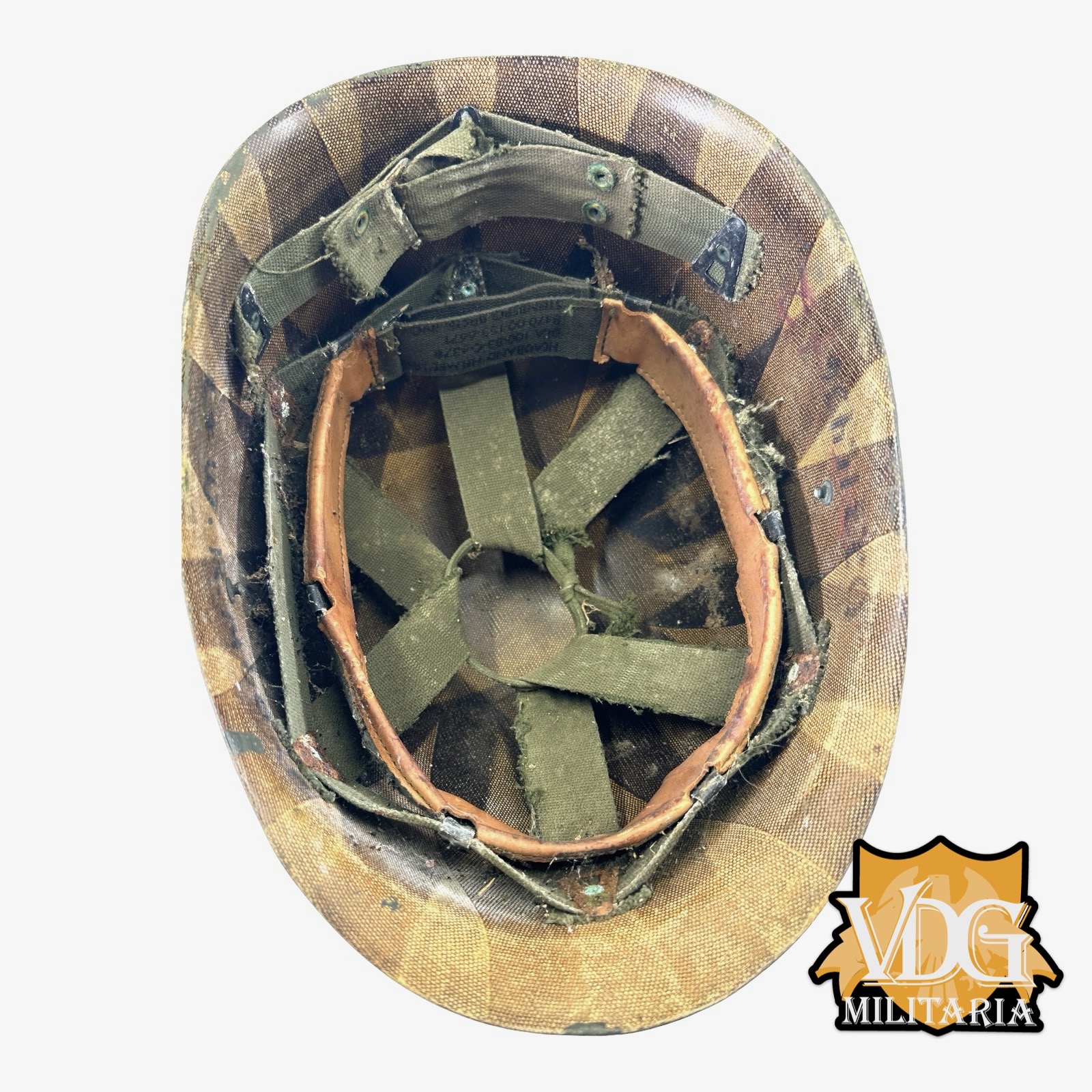 Vietnam/Cold War Era US Army 106th Regiment NY N.G. Chaplains Westinghouse "25" M1 Helmet Liner, Named & Numbered - Image 14