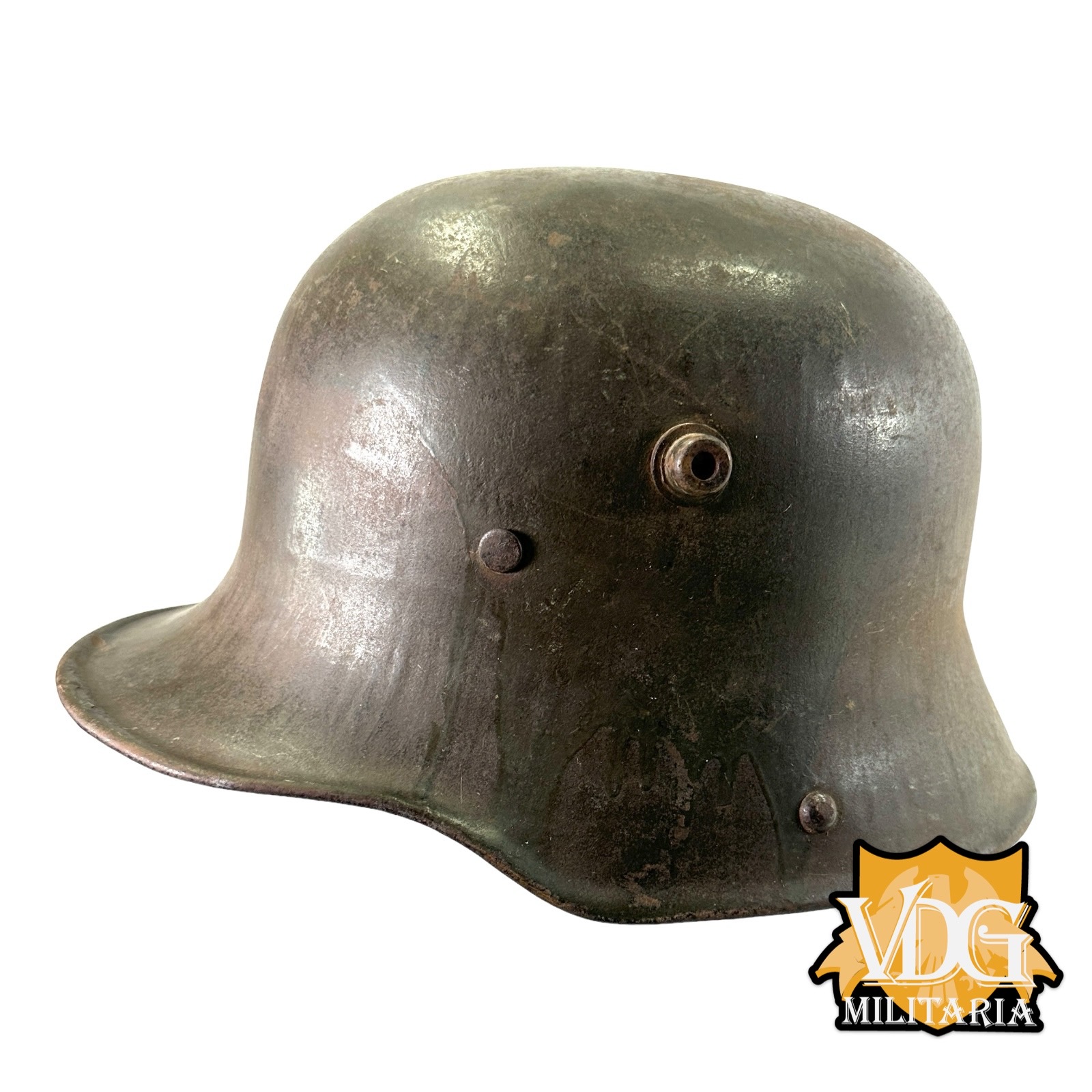 WW1 German M1916 Helmet with Liner, B.F. 64 F.C. Bellinger, Fulda - Image 2