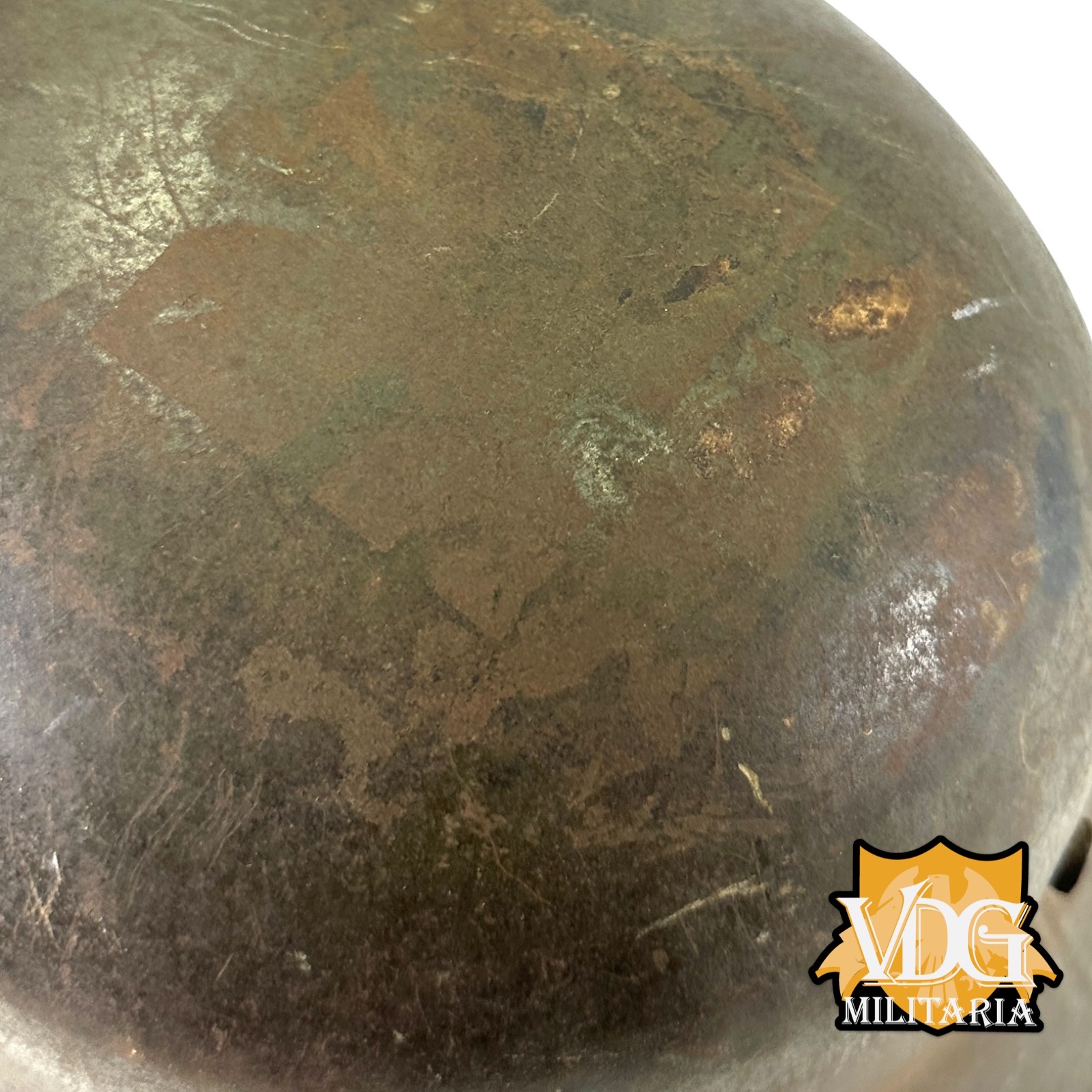 WW1 German M1916 Helmet with Liner, B.F. 64 F.C. Bellinger, Fulda - Image 4